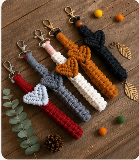 Heart & Leaf Keychain